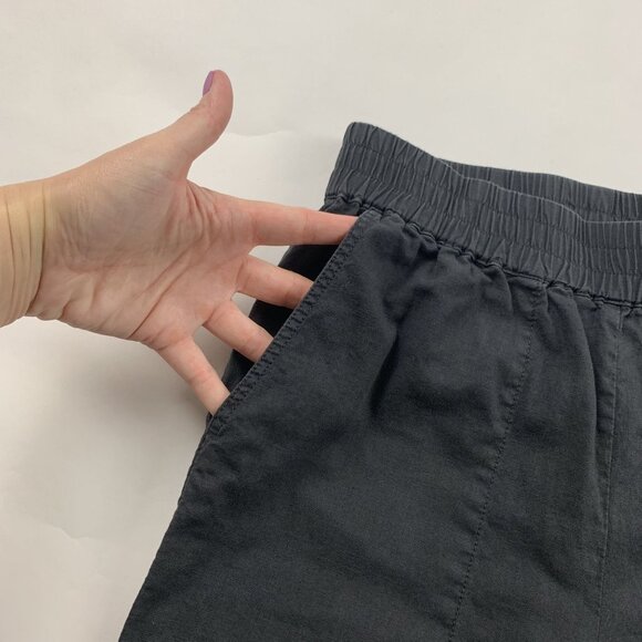 Michael Stars Charcoal Linen Blend High Rise Wide Leg Pant S - Picture 3 of 7